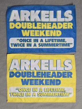 Arkells Doubleheader Weekend Rally Towels - Blue & Yellow
